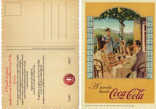 Coca cola italia cartolina - coca-cola,