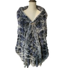 Scialle pelliccia di coniglio