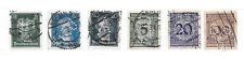 GERMANIA Impero REICH  6 PERFIN , PERFORATI , 1923/1926  lot lotto