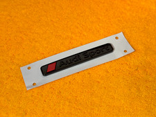 Badge audi sport black - black/red, per