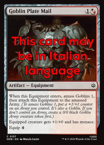 Mtg goblin plate - mtg,