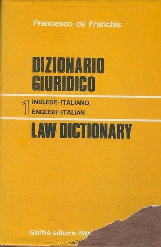 Dizionario giuridico inglese - giuridico, 1