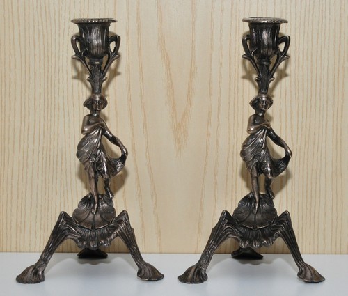 Coppia portacandela bronzo - coppia,