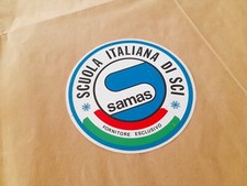 Adesivo stickers vintage SAMAS Scuola italiana di Sci ( Anni 70/80 )