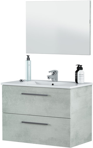 Mobile bagno sospeso cemento