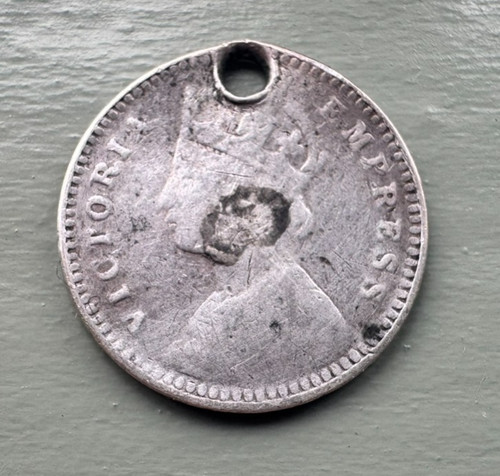 India 1890 victoria - 1890, argento