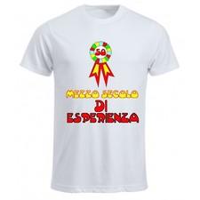 t-shirt bianca uomo donna 50