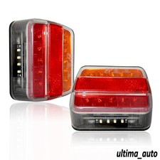2X 12V 1 LED Bus Camion Rimorchio Furgone Stop Posteriore Frecce Reverse Lampade