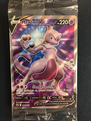 Carta pokemon mewtwo v - go,