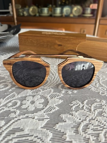 Occhiali sole legno be - da, in