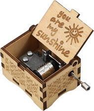 Carillon a Manovella in Legno Vintage Sei Il Mio Regalo Sunshine per Gli Amanti 