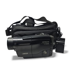 Pacchetto videocamera Hitachi VM-E340E analogica retrò anni 90 Video8 nastro 8 mm