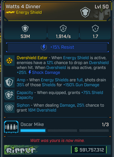 Borderlands scudo modato - •,