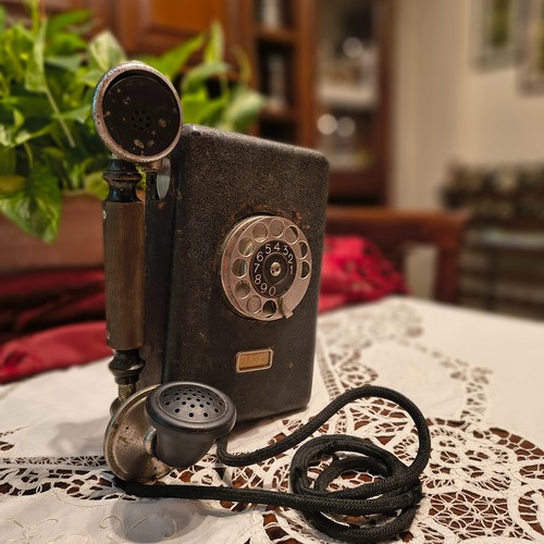 Telefono epoca parete - telefono, d'epoca