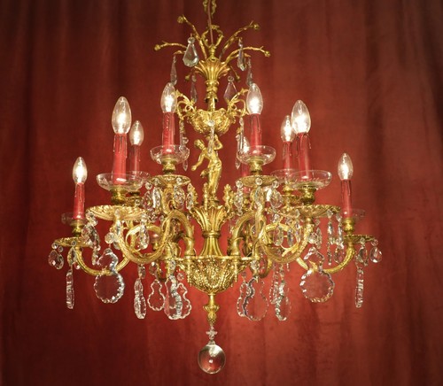 Grande lampadario cristallo