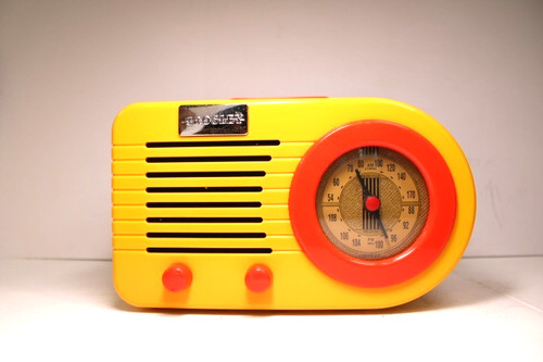 Rara radio gialla rossa - radio,