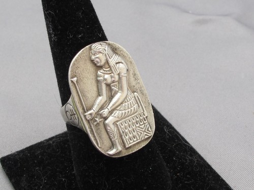 Anello faraone seduto - faraone, in