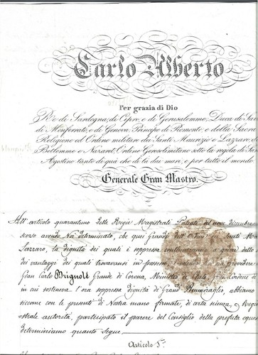 Lattera autografa - -,