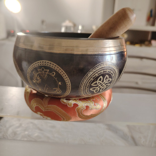Campana tibetana grande - , con