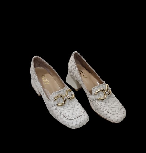 Scarpe mocassino tacco - scarpe, pelle