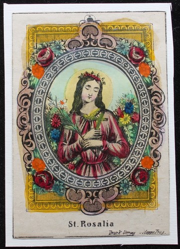 Santino antico rosalia - santino,