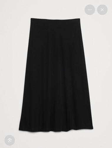 Gonna midi maglia crepe - gonna,