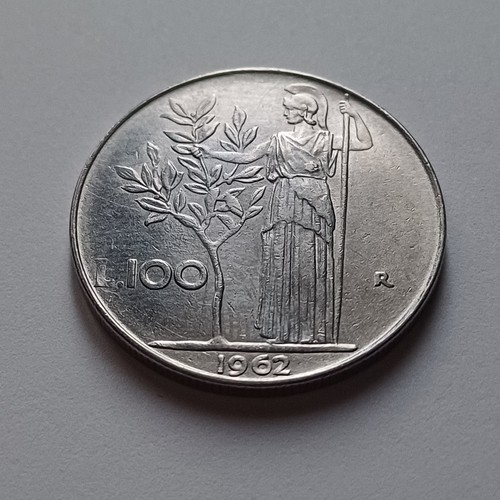 Moneta 100 lire minerva 1962 - lire,