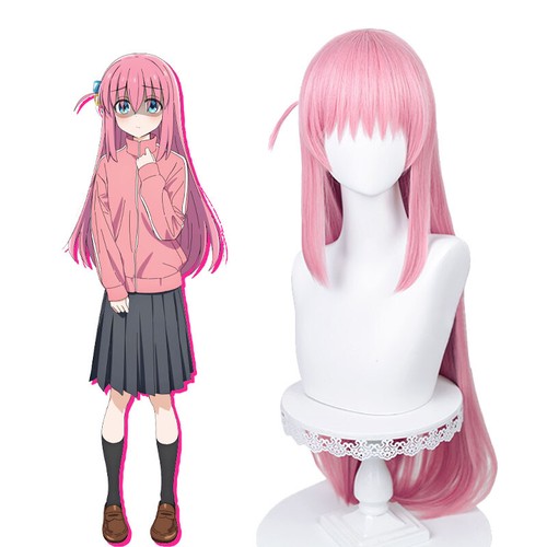 Parrucca cosplay rosa lunga - ,