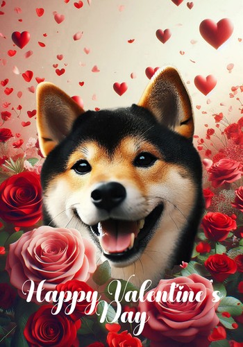 Bandiera shiba inu - buon, san