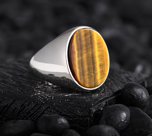 Anello uomo argento - in,