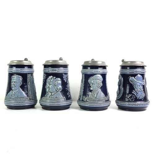 Boccali ceramica peltro r - 4x, m&r