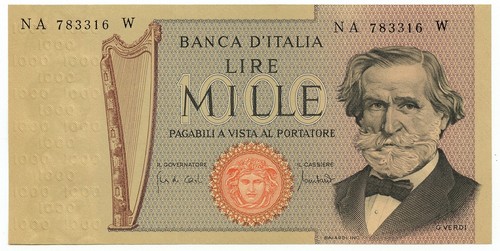 1000 lire giuseppe verdi - giuseppe, ii