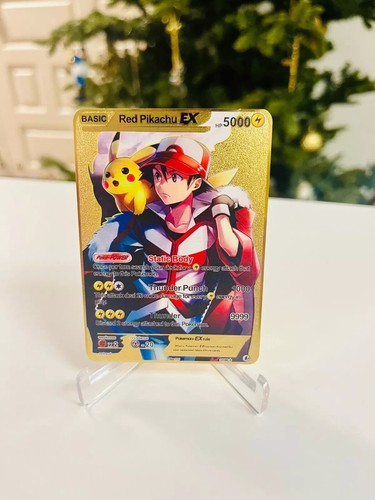 Carta rosso pikachu - carta, pokemon