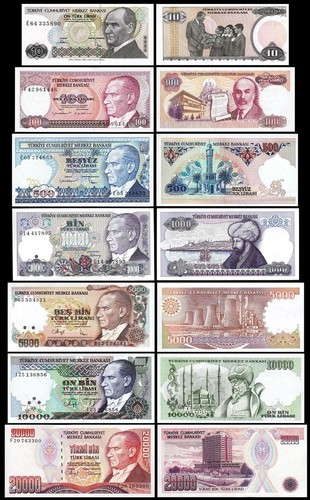 Turchia set pezzi unc - 7, 10