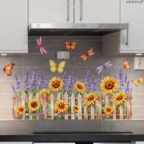 Adesivo murale floreale pvc - adesivo,