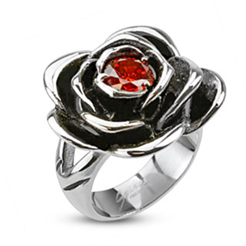 Acciaio inox anello rosa - inox,