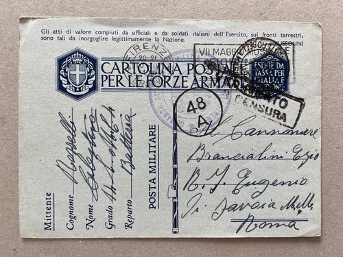 Franchigia posta militare - o.),