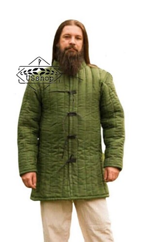 Gambeson verde medievale