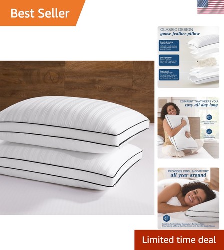 Goose feather and down pillows - and,
