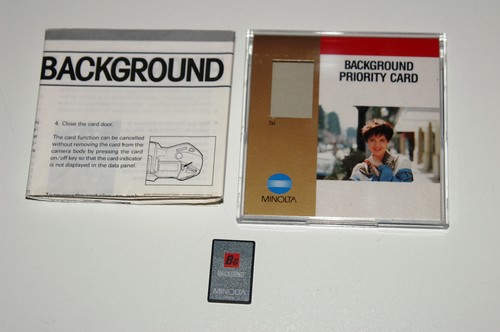 Minolta chip card background - minolta,