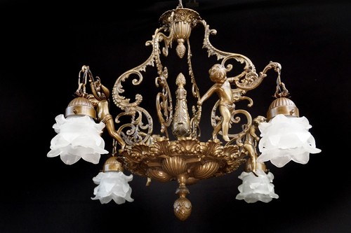 Antico lampadario italiano - antico,