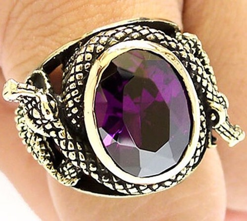 Anello uomo grande vipera - anello,