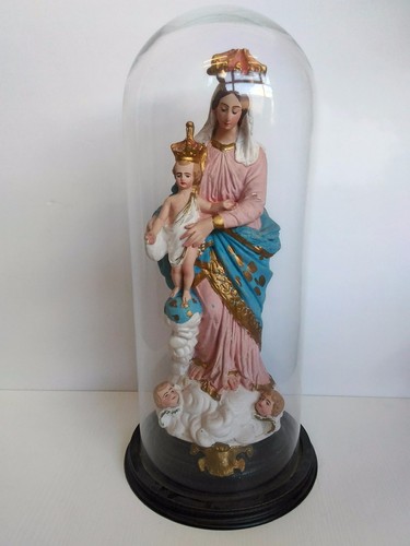 Statua madonna gesso sotto - in,