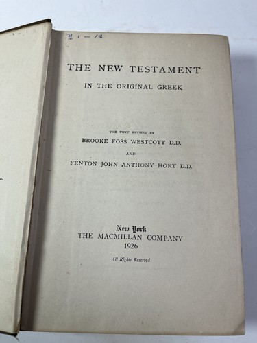 The new testament - in,