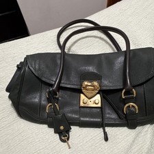 Moschino dark green satchel - dark,