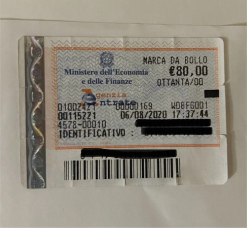 Marca bollo euro - marca,