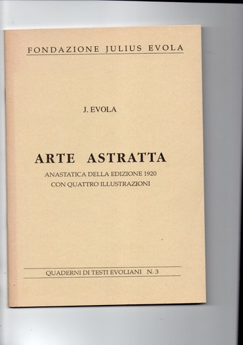 Julius evola arte - -, astratta