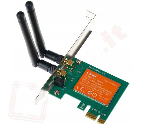 Scheda rete wireless - scheda, di
