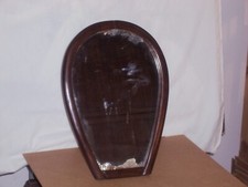 ANTICO SPECCHIO DA TAVOLOTOLETTA IN NOCE A FORMA DI FERRO DI CAVALLO