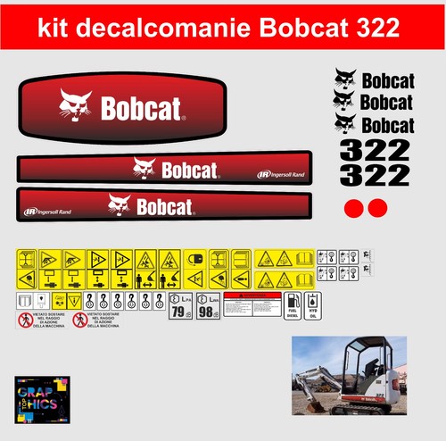 Bobcat 322 decalcomanie